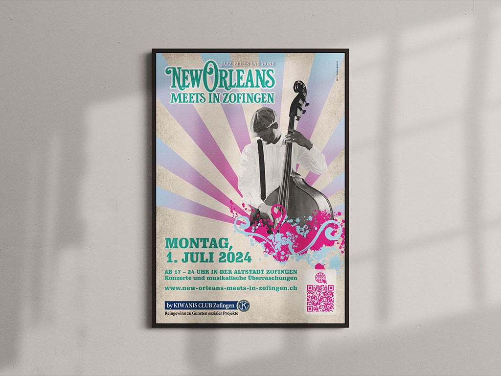 New Orleans Meets in Zofingen: Flyer, Plakate und mehr